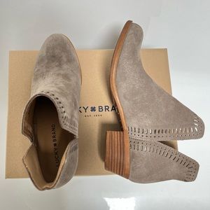 Luck Brand Booties. Weathered Grey Color. Never Worn. Size 8W